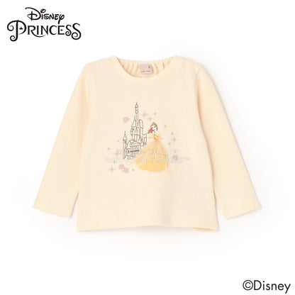 日本童裝 pe#main x Disney 公主刺繡圖案上衣 80-130cm 女童款 秋季 TOPS