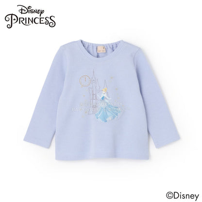 日本童裝 pe#main x Disney 公主刺繡圖案上衣 80-130cm 女童款 秋季 TOPS