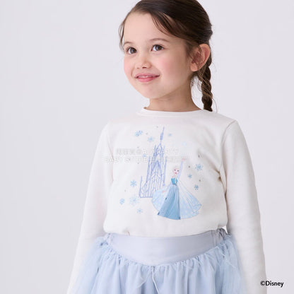 日本童裝 pe#main x Disney 公主刺繡圖案上衣 80-130cm 女童款 秋季 TOPS