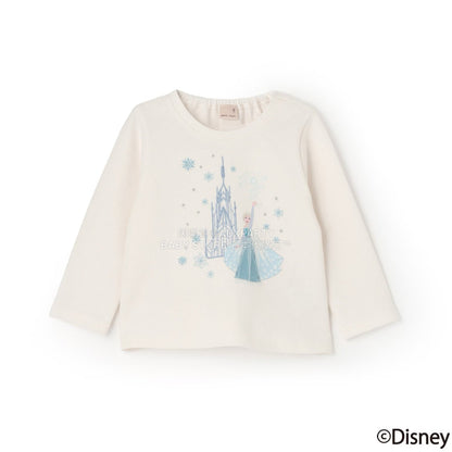 日本童裝 pe#main x Disney 公主刺繡圖案上衣 80-130cm 女童款 秋季 TOPS