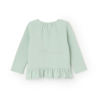日本童裝 pe#main x Disney 公主刺繡圖案上衣 80-130cm 女童款 秋季 TOPS