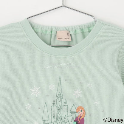 日本童裝 pe#main x Disney 公主刺繡圖案上衣 80-130cm 女童款 秋季 TOPS