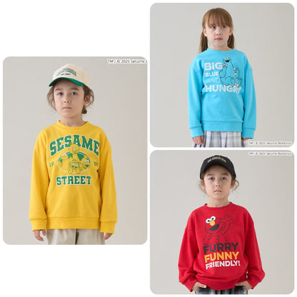 Japanese children's clothing mini #ML x sesame Sesame Street sweatshirt 100-140cm boys/girls spring and summer TOPS 