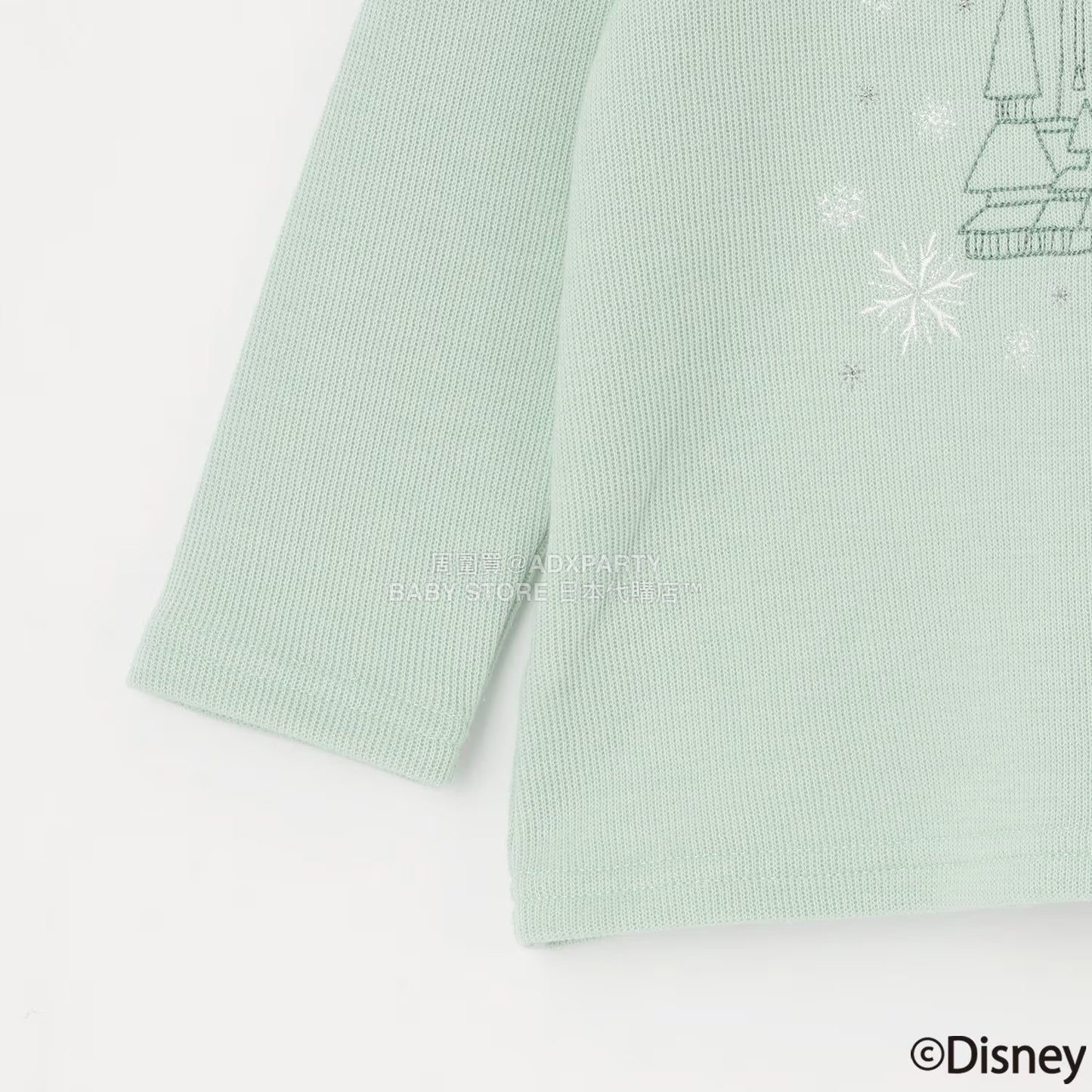 日本童裝 pe#main x Disney 公主刺繡圖案上衣 80-130cm 女童款 秋季 TOPS