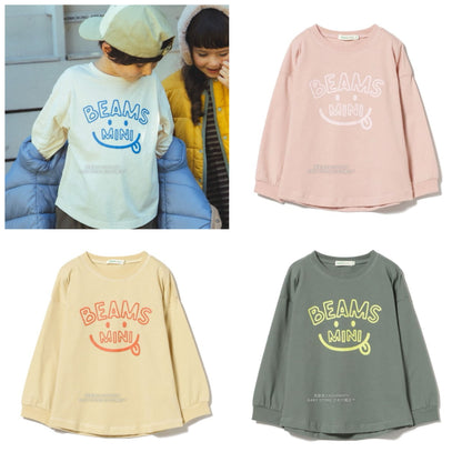 Japanese Kids' BEAMS mini JR Sobu Line, Yamanote Line, and Chuo Line Train Tops 90-150cm Boys' Summer TOPS Railway Series 