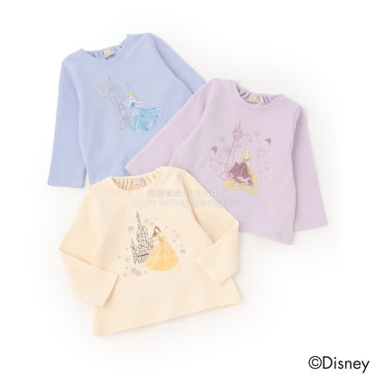 日本童裝 pe#main x Disney 公主刺繡圖案上衣 80-130cm 女童款 秋季 TOPS