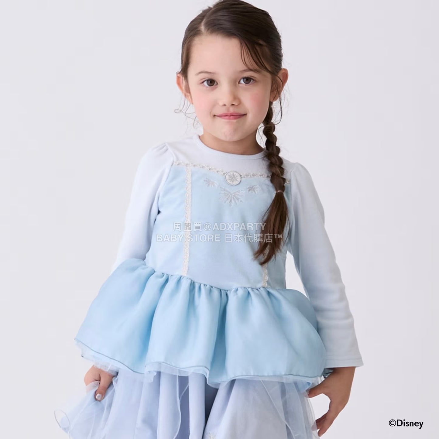 日本童裝 pe#main x Disney 公主上衣 80-130cm 女童款 秋季 TOPS