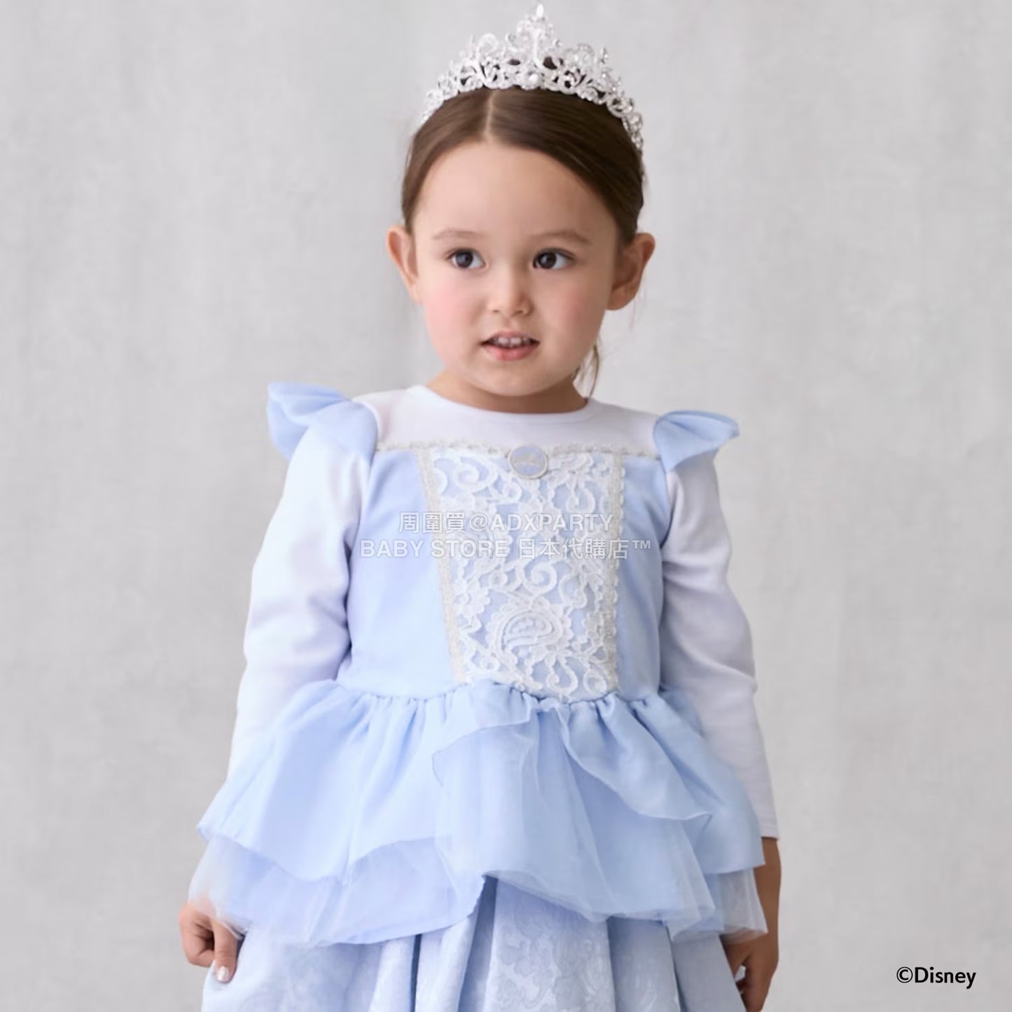 日本童裝 pe#main x Disney 公主上衣 80-130cm 女童款 秋季 TOPS