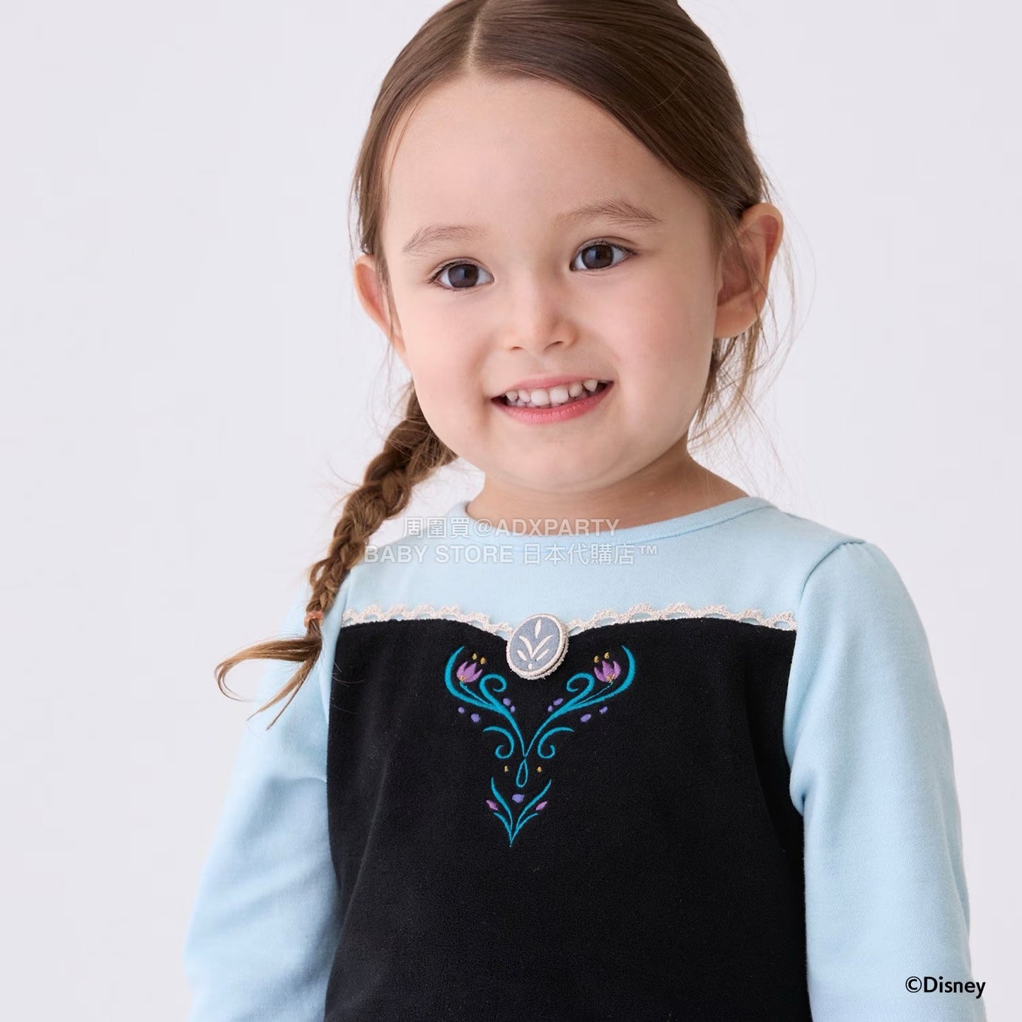 日本童裝 pe#main x Disney 公主上衣 80-130cm 女童款 秋季 TOPS