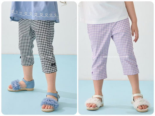 Japanese children's clothing aF#a325 contact cold stretch leggings 100-160cm girls summer PANTS 