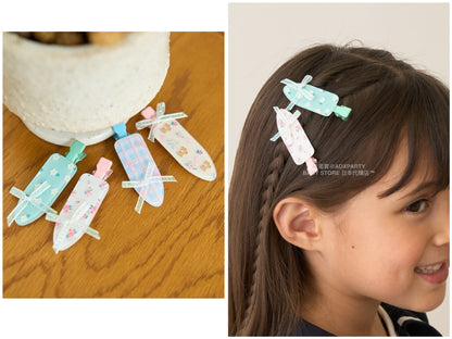 日本直送 Lycee mine 絲帶髮夾2件套 手飾/髮飾系列