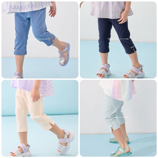 Japanese children's clothing aF#a325 contact cold stretch leggings 100-160cm girls summer PANTS 
