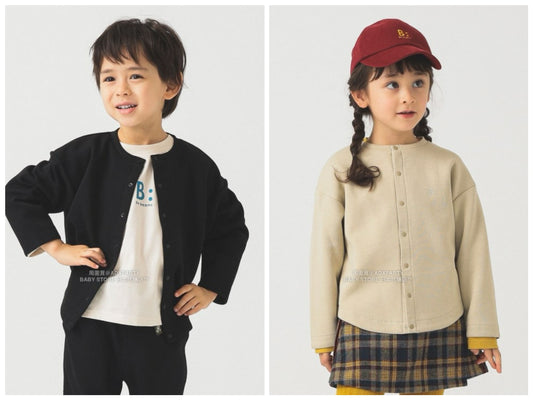 日本童裝 B:MING by BEAMS 啪扣外套 100-140cm 男童款/女童款 秋冬季 OUTERWEAR