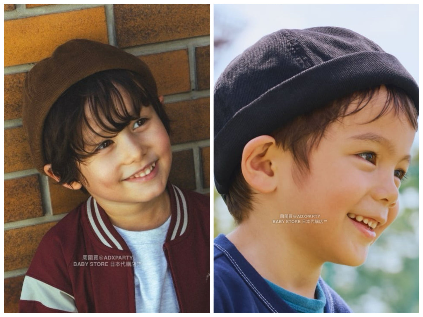 日本直送 BEAMS mini 燈芯絨卷帽 53-55cm 帽系列