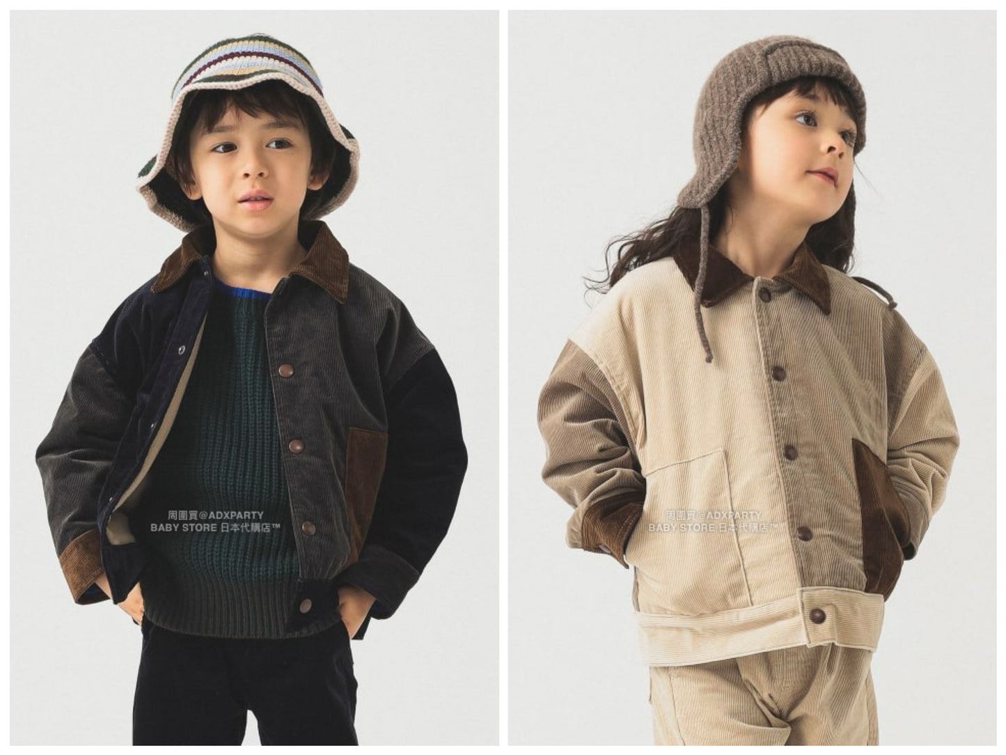 日本童裝 B:MING by BEAMS 燈芯絨外套 100-140cm 男童款/女童款 秋冬季 (適合香港平均溫度、寒冷天氣）OUTERWEAR