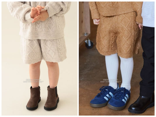 日本童裝 BEAMS mini 針織短褲 90-140cm 女童款 秋冬季 PANTS