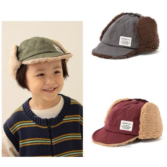日本直送 BEAMS mini 毛毛護耳帽 51-60cm 帽系列