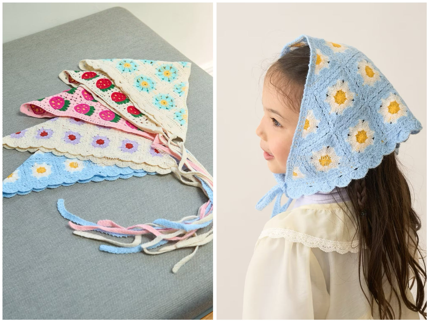 日本直送 Lycee mine 鉤針編織頭巾 手飾/髮飾系列 帽系列