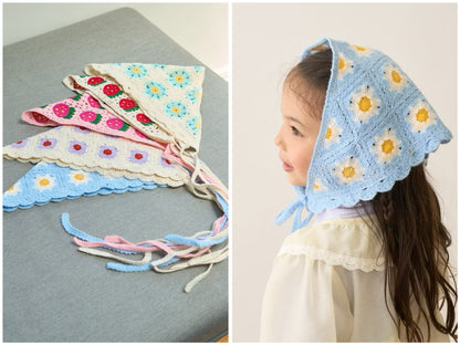 日本直送 Lycee mine 鉤針編織頭巾 手飾/髮飾系列 帽系列