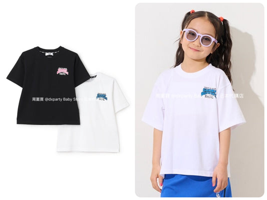 Japanese children's clothing X-girl Stages contact cool gummy rabbit print top 80-140cm girls summer TOPS 