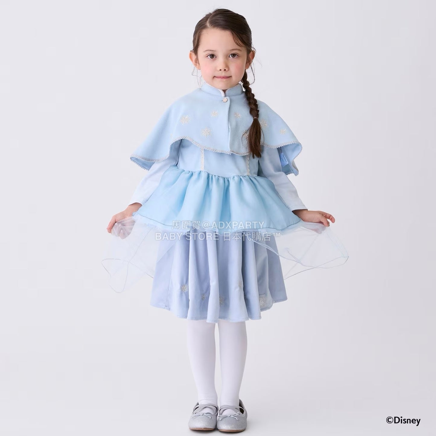 日本童裝 pe#main x Disney 公主小披肩 80-130cm 女童款 秋季 OUTERWEAR