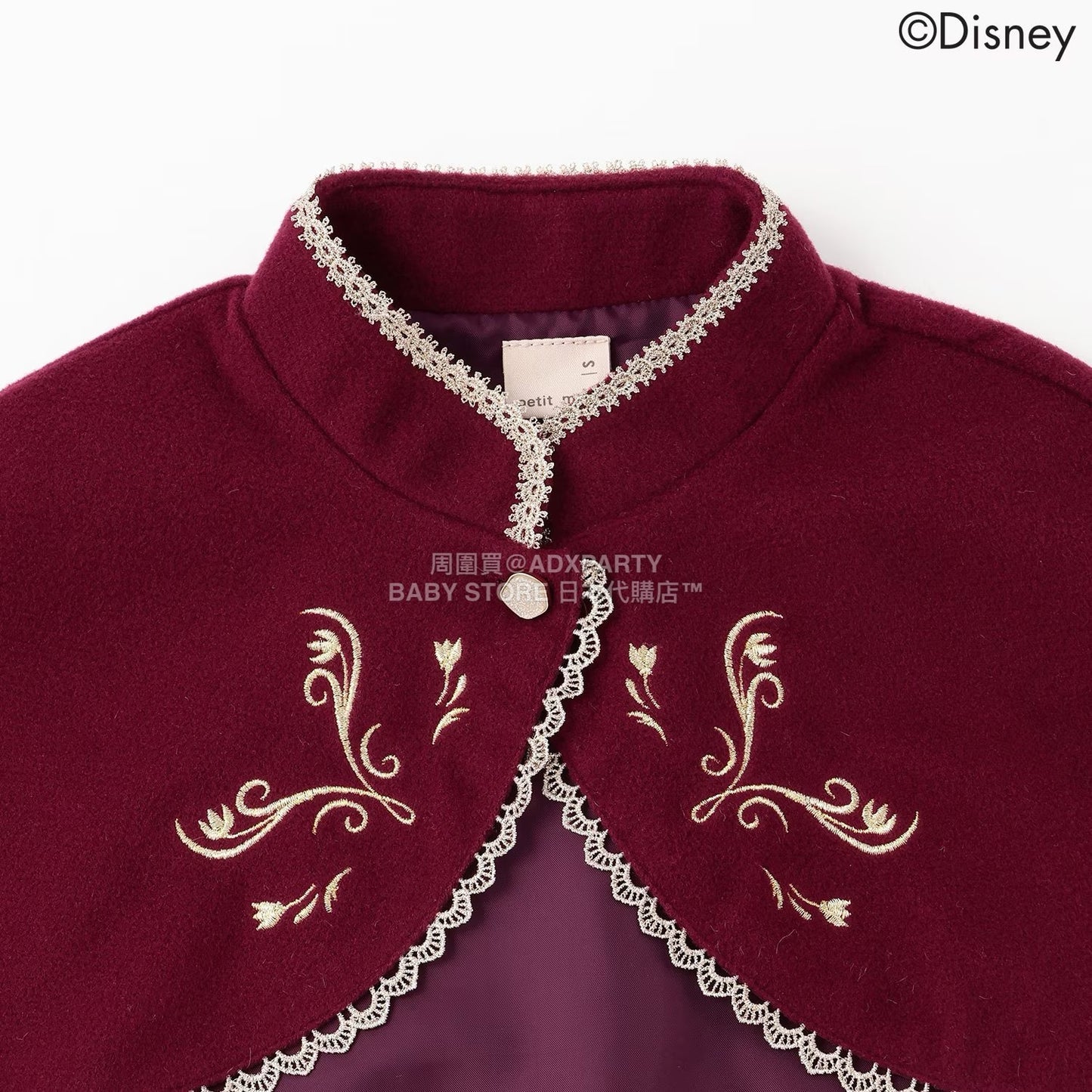 日本童裝 pe#main x Disney 公主小披肩 80-130cm 女童款 秋季 OUTERWEAR