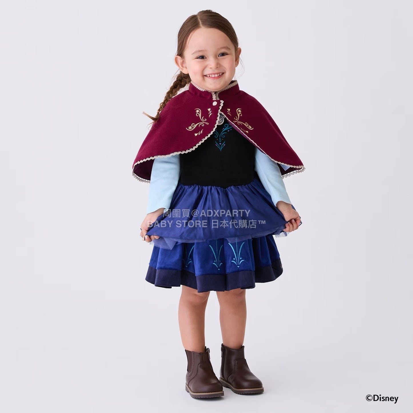 日本童裝 pe#main x Disney 公主小披肩 80-130cm 女童款 秋季 OUTERWEAR