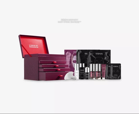英美直送 111SKIN 11 Days Of Radiance Worth £662聖誕倒數日曆 大人款 聖誕快樂特輯 聖誕倒數日曆 滿$900可加$25免運 Christmas Advent Calendars 2025