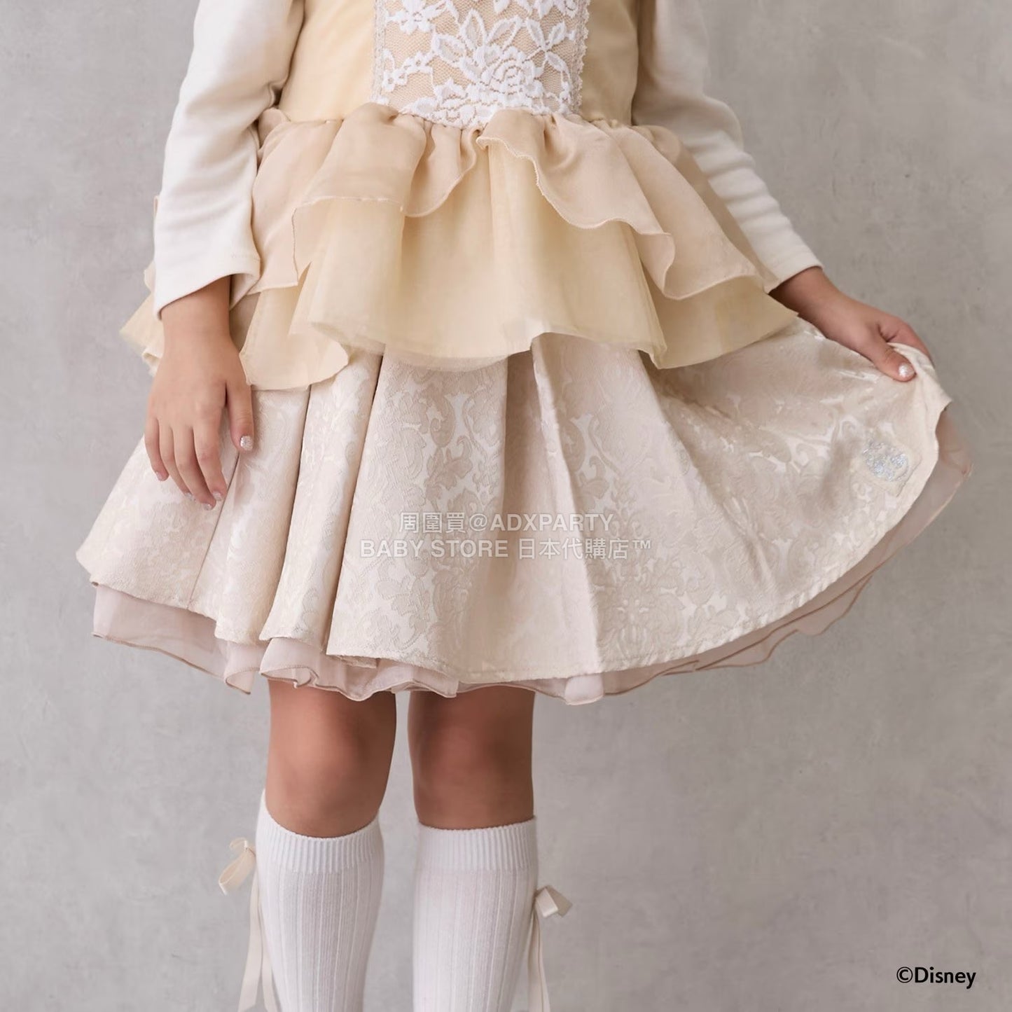 日本童裝 pe#main x Disney 公主短裙 80-130cm 女童款 秋季 SKIRTS