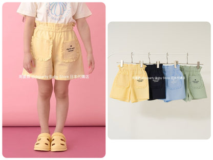 Japanese children's clothing Ly# mine ruffle pocket shorts 100-150cm girls summer PANTS 