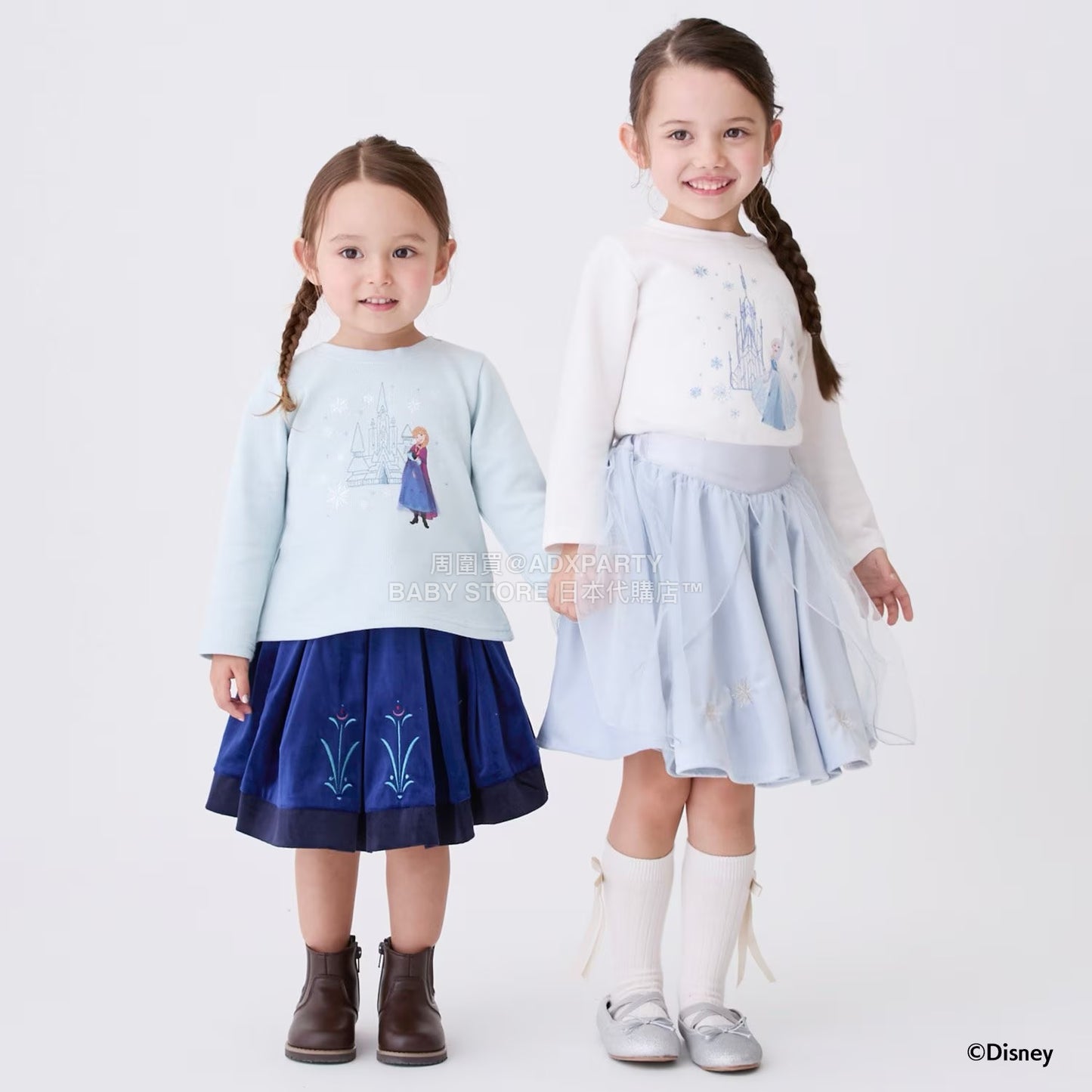 日本童裝 pe#main x Disney 公主短裙 80-130cm 女童款 秋季 SKIRTS
