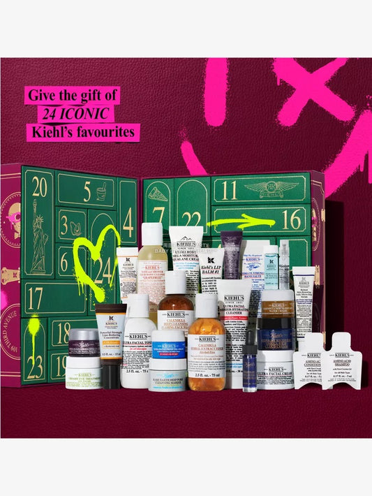 英美直送 KIEHL'S Worth £244聖誕倒數日曆 大人款 聖誕快樂特輯 聖誕倒數日曆 滿$900可加$25免運 Christmas Advent Calendars 2025