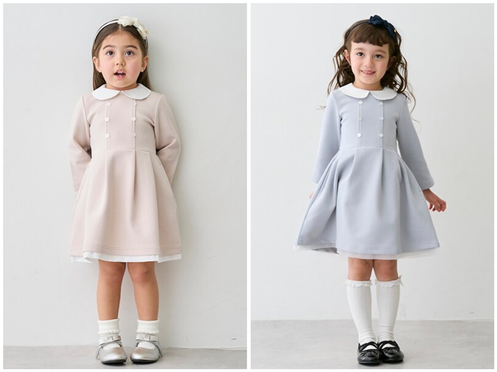 日本童裝 pe#main x POLO 優雅禮服連身裙 80-130cm 女童款 春季 DRESSES 面試/宴會/表演