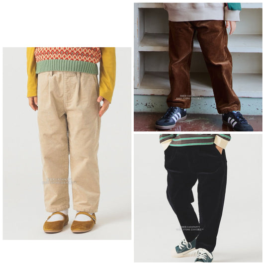 日本童裝 B:MING by BEAMS 燈芯絨長褲 100-140cm 男童款/女童款 秋冬季 PANTS