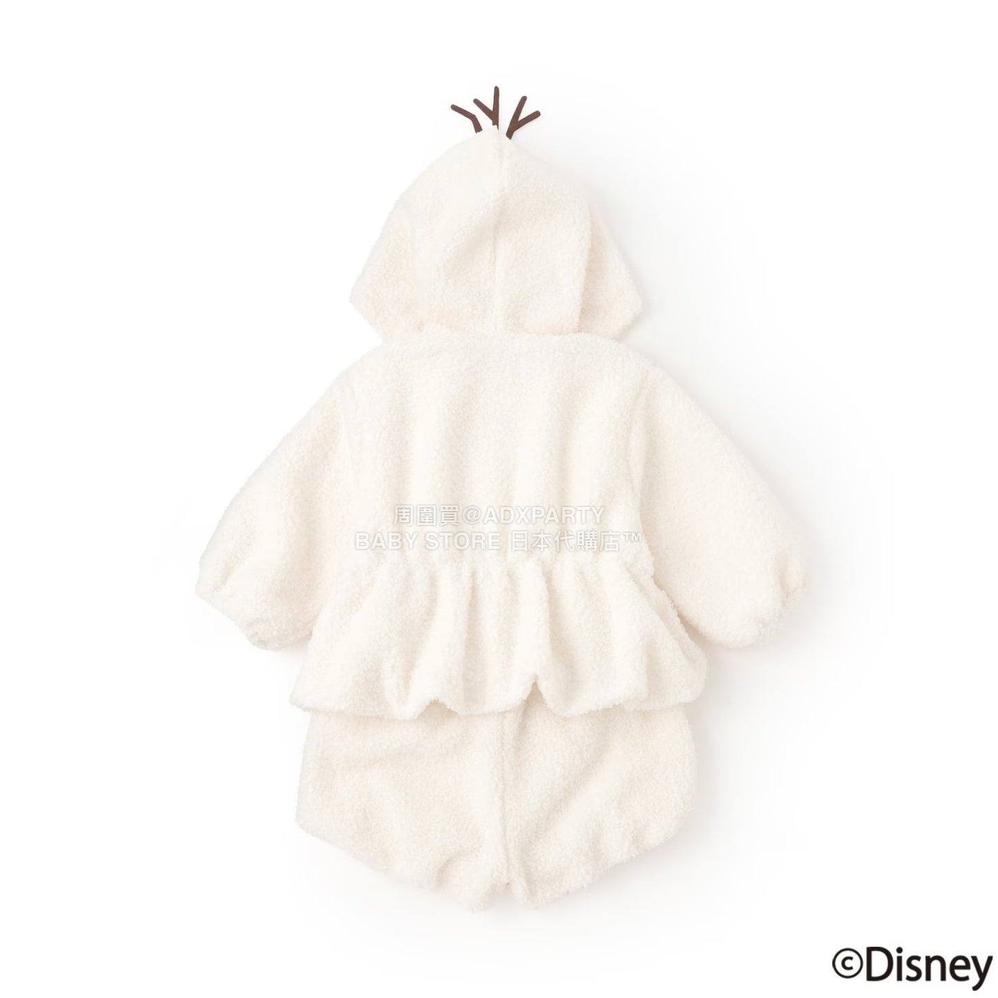 日本童裝 pe#main x Disney Olaf毛毛兩件套裝 80-130cm 男童款 秋季 TOPS PANTS