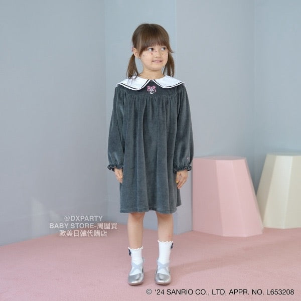 日本童裝 Ly# mine x Sanrio 學院風連身裙 100-140cm 女童款 秋季 DRESSES