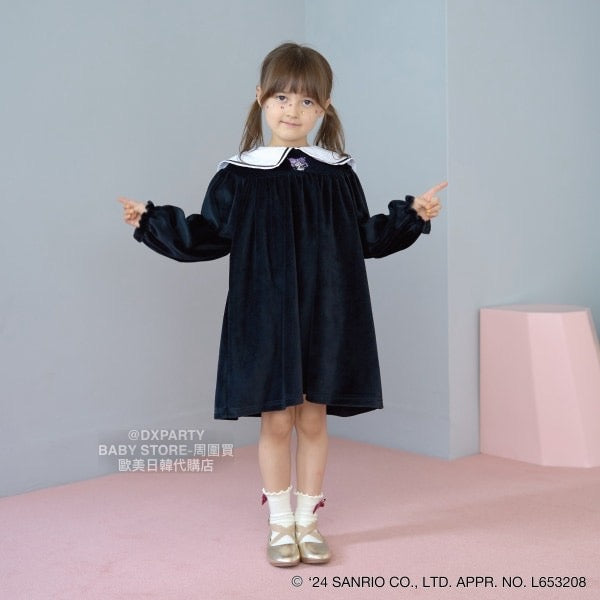 日本童裝 Ly# mine x Sanrio 學院風連身裙 100-140cm 女童款 秋季 DRESSES