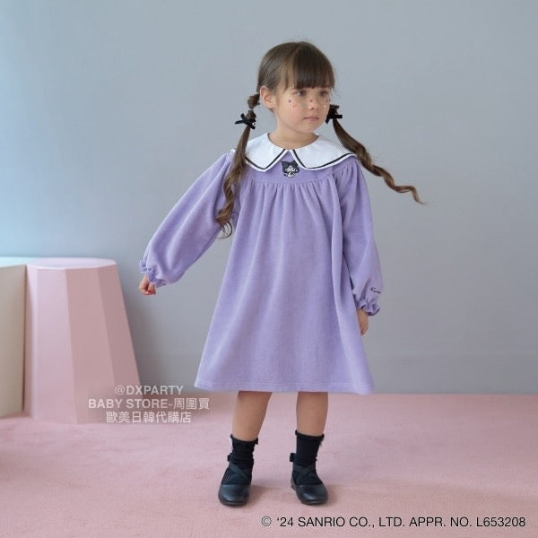 日本童裝 Ly# mine x Sanrio 學院風連身裙 100-140cm 女童款 秋季 DRESSES