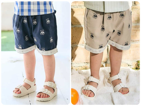日本童裝 apres les cours × tiny bear 休閒短褲 80-120cm 男童款 夏季 PANTS