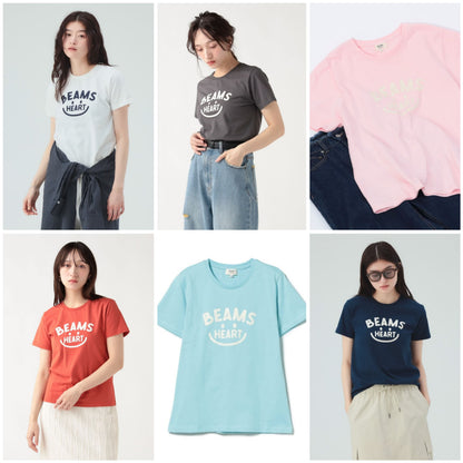 日本童裝 BE#AMS HEART 微笑LOGO上衣 M-L 親子裝 大人款 夏季 TOPS