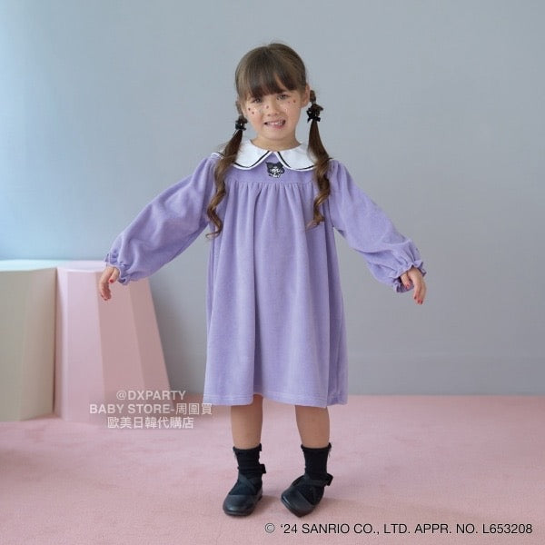 日本童裝 Ly# mine x Sanrio 學院風連身裙 100-140cm 女童款 秋季 DRESSES