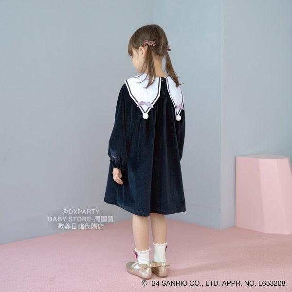 日本童裝 Ly# mine x Sanrio 學院風連身裙 100-140cm 女童款 秋季 DRESSES