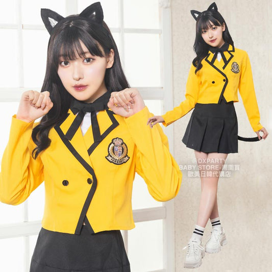 日本直送 黒猫學院風 Free Size 大人款 萬聖節 Cosplay服裝 Halloween攪鬼特輯 AAA