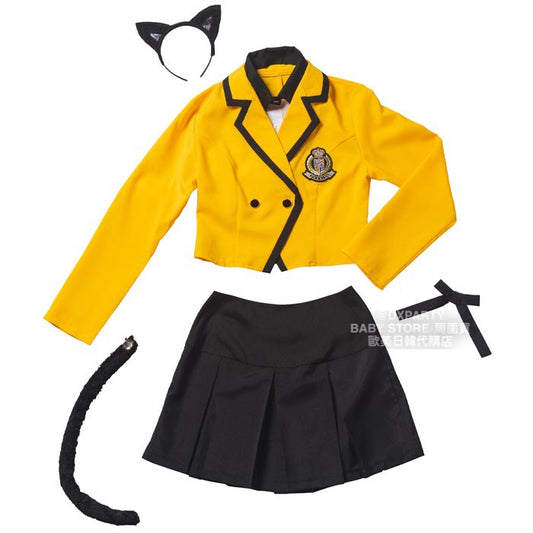 日本直送 黒猫學院風 Free Size 大人款 萬聖節 Cosplay服裝 Halloween攪鬼特輯 AAA