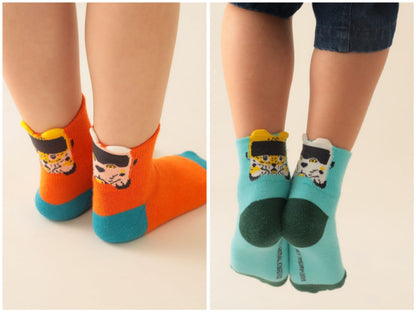 日本直送 BEAMS mini 【COLLABORATION】那須どうぶつ王国 日本製 襪一對 16-21cm 襪系列