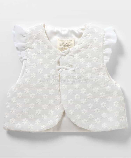 日本童裝 apres les cours 荷葉邊背心 60-80cm 女童款 初生嬰兒 夏季 OUTERWEAR