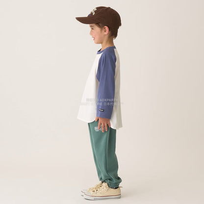 日本童裝 b・R# 吸水速乾 防UV系列 插肩長袖上衣 100-150cm 男童款 秋季 TOPS