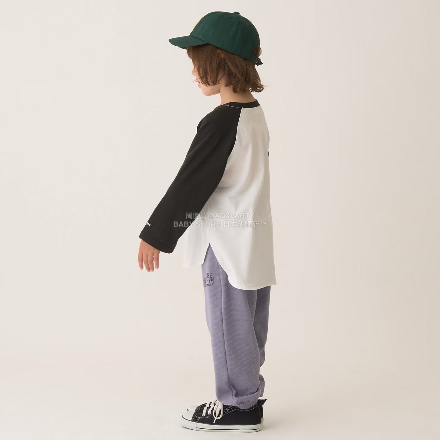 日本童裝 b・R# 吸水速乾 防UV系列 插肩長袖上衣 100-150cm 男童款 秋季 TOPS