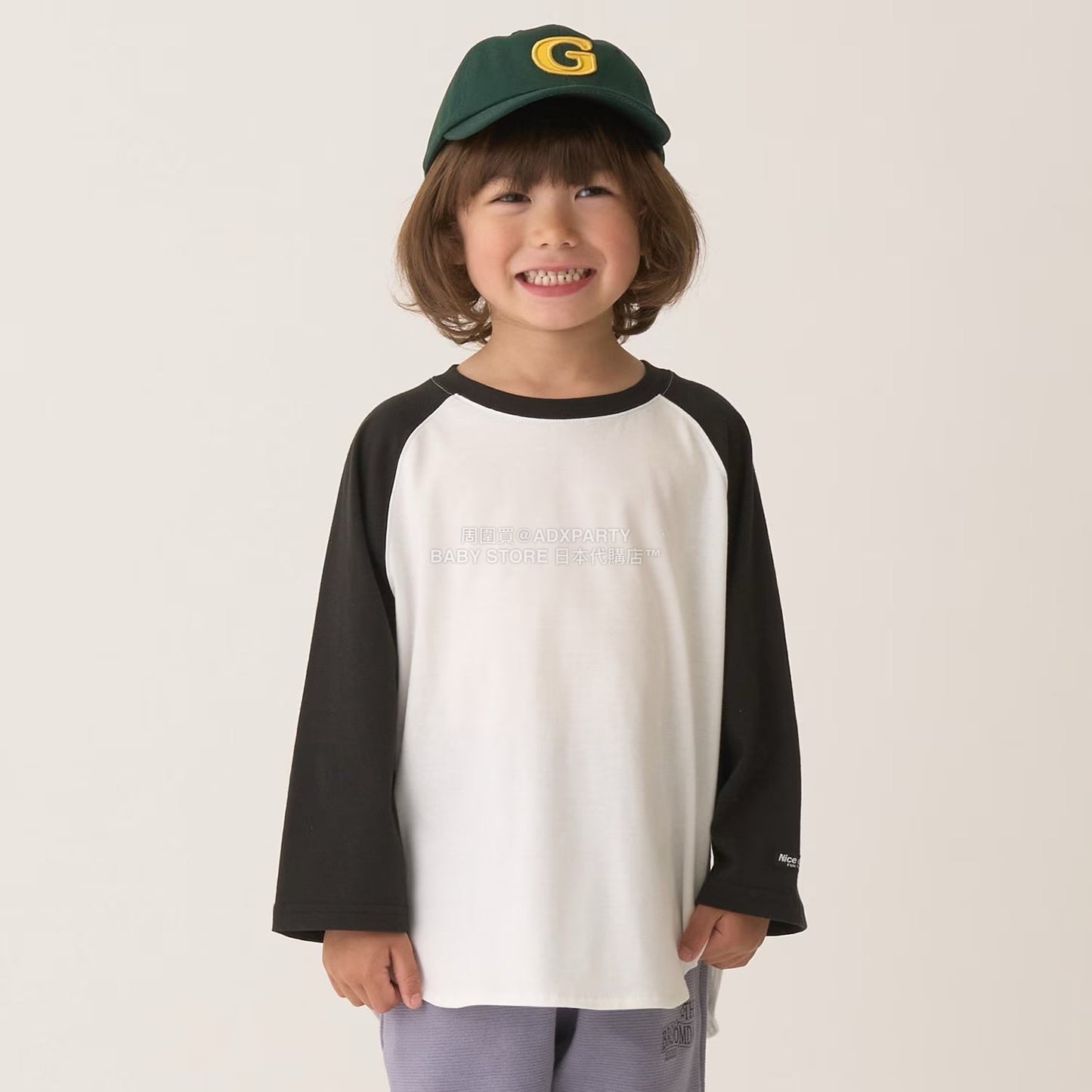 日本童裝 b・R# 吸水速乾 防UV系列 插肩長袖上衣 100-150cm 男童款 秋季 TOPS