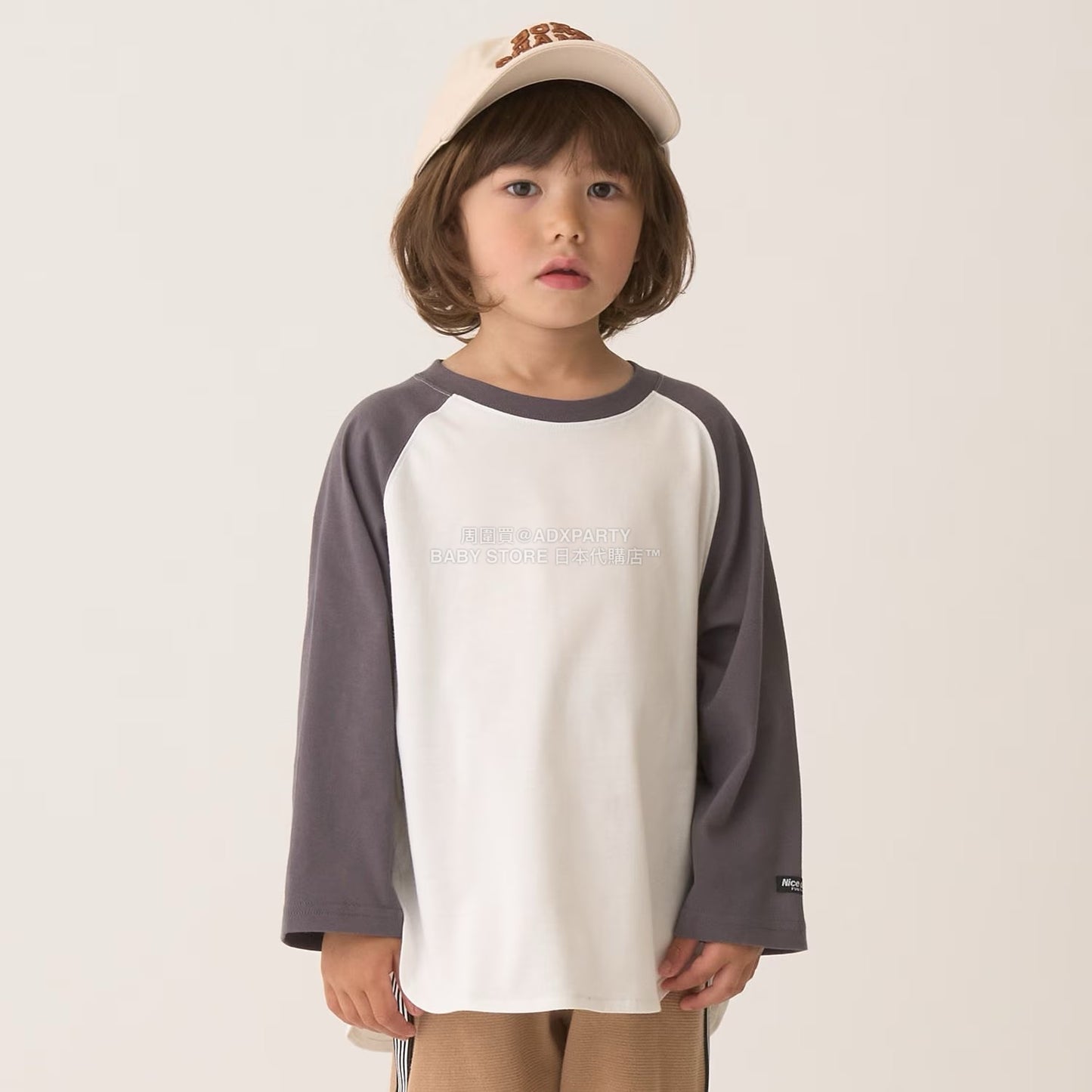 日本童裝 b・R# 吸水速乾 防UV系列 插肩長袖上衣 100-150cm 男童款 秋季 TOPS